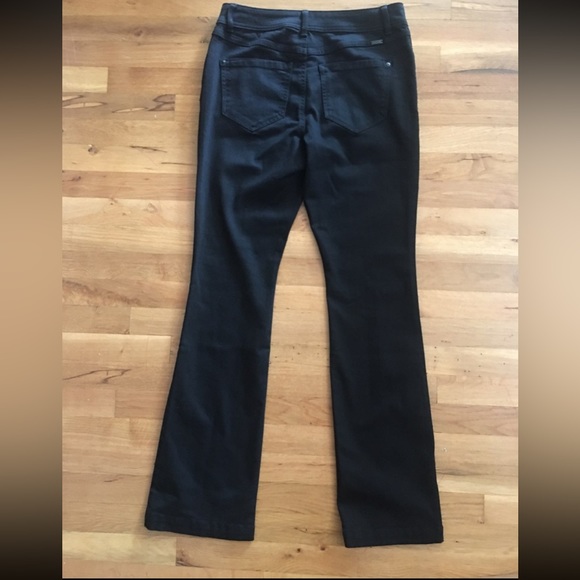 Like new INC black stretch flare split hem pants - Picture 10 of 13